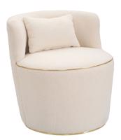 Fotel, fehér arany - SUBLIME - Butopêa